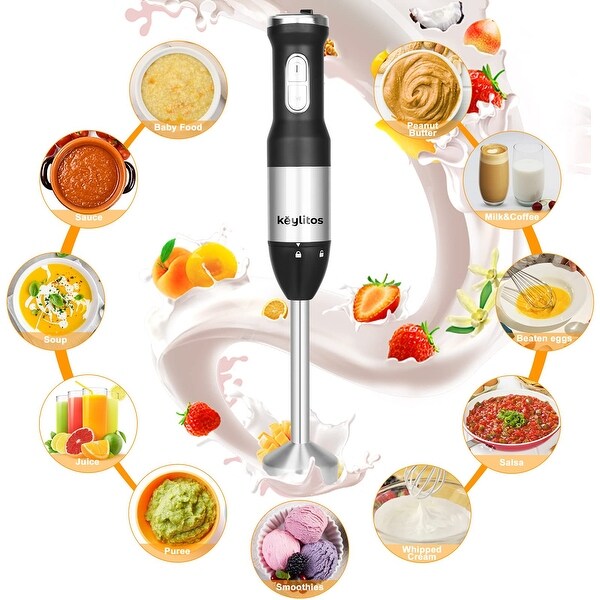 5 in 1 Immersion Hand Blender Mixer, [Upgraded] 1000W Handheld